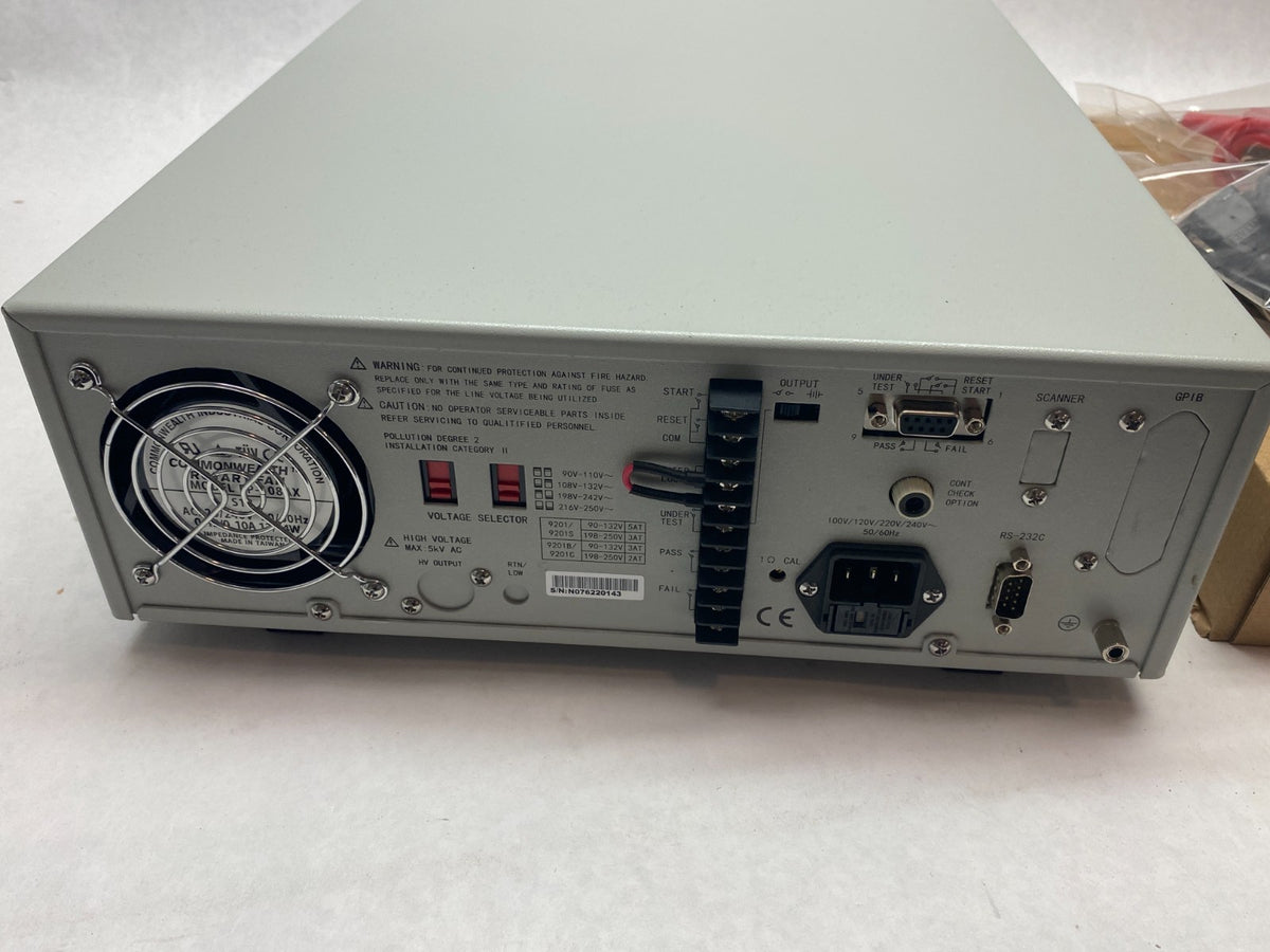 ST9201B | Sourcetronic High Voltage Tester 5000VAC/6000VDC - New – Open box - Maverick Industrial Sales