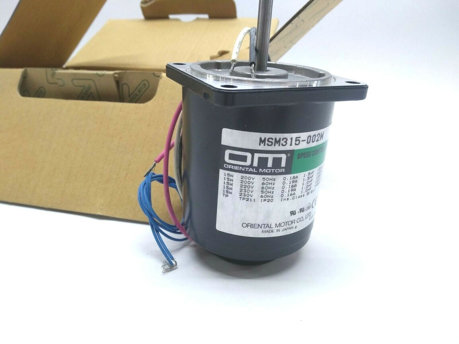Oriental Motor Speed MSM315-002W Control Motor - Maverick Industrial Sales