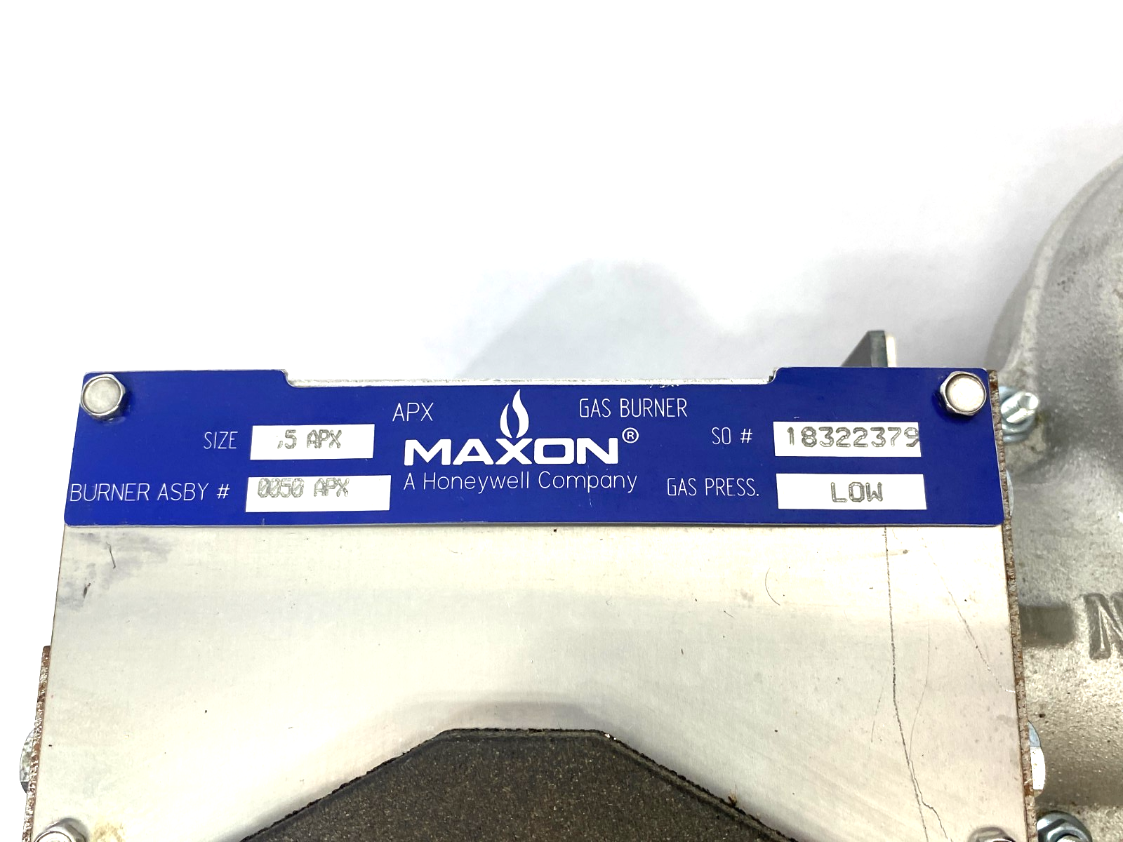 Maxon 0050APX Burner Natural Gas Line Burner 0.5ft w/ LMF-3 Blower Motor - Maverick Industrial Sales