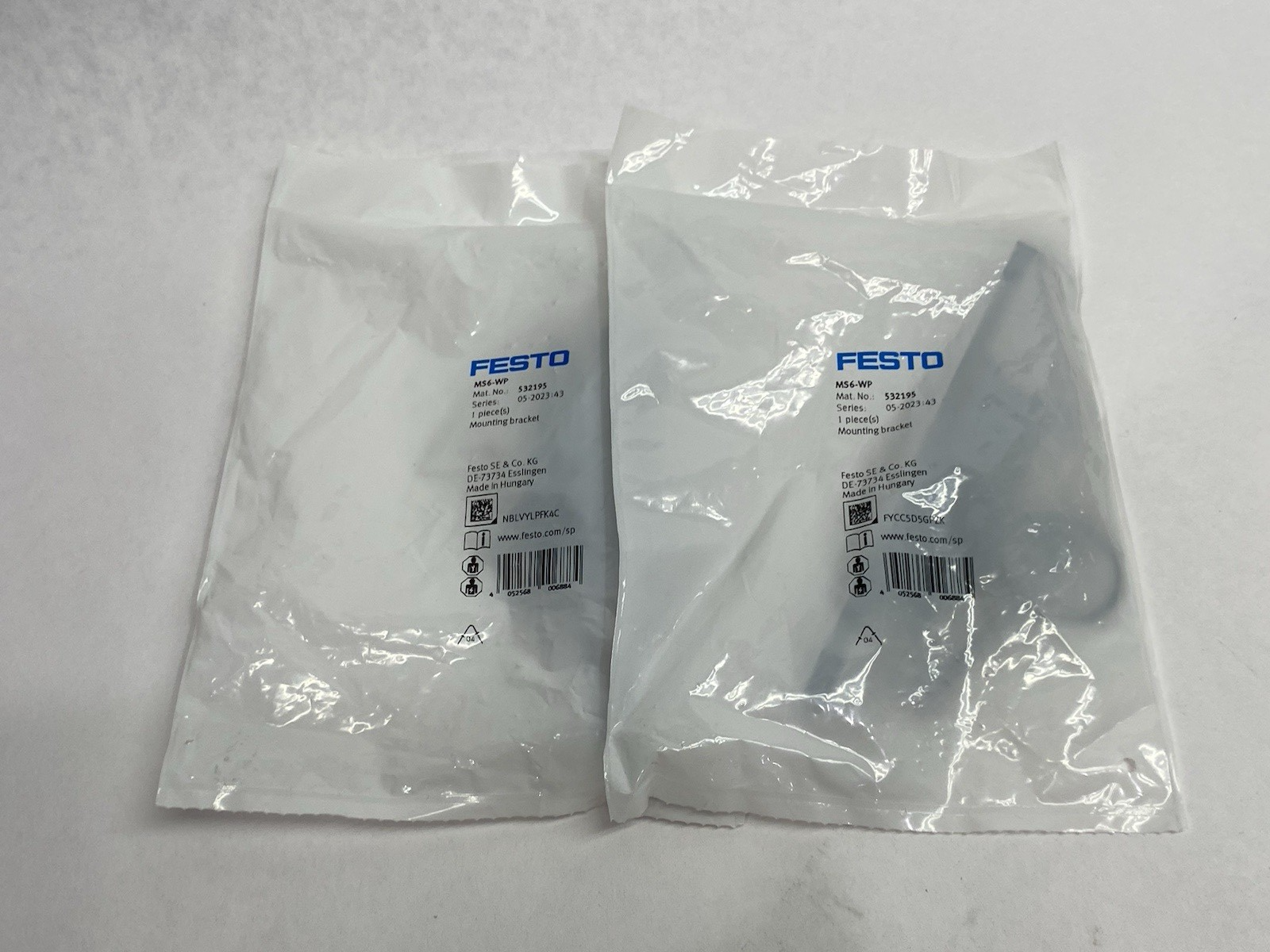Festo MS6-WP Mounting Bracket Module Connector 532195 LOT OF 2 - Maverick Industrial Sales