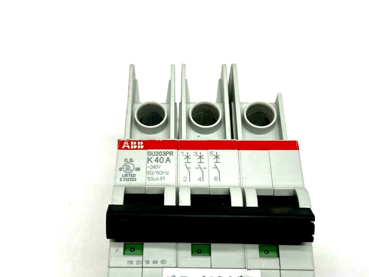 SU203PR | ABB K40A 3-Pole Din Rail Circuit Breaker CASING CRACKED - Used - Maverick Industrial Sales