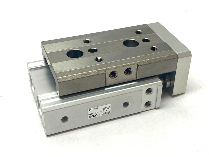 SMC MXQ16-10 Pneumatic Cylinder Slide Table 16mm Bore 10mm Stroke - Maverick Industrial Sales