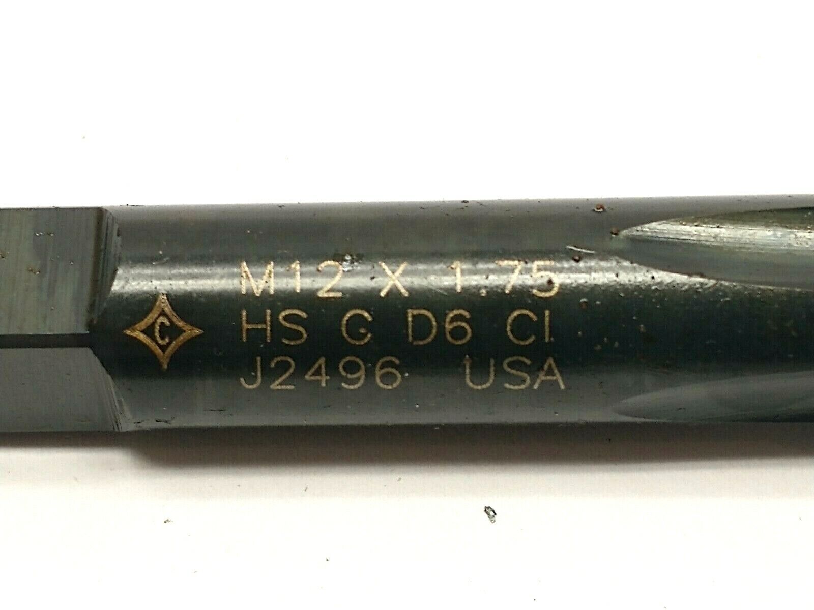 Cleveland 95734 M12-1.75 D6 3T Straight 4-Flute Bottoming Hand Tap PACK OF 5 - Maverick Industrial Sales