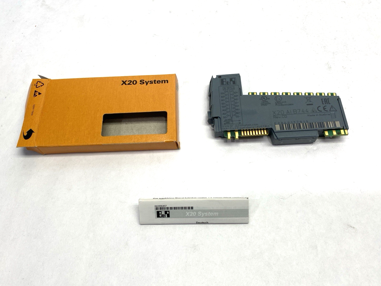X20AIA744 | B&R Automation Rev. C0 2-Full Bridge Strain Gauge Analog Input Module - New – Open box - Maverick Industrial Sales
