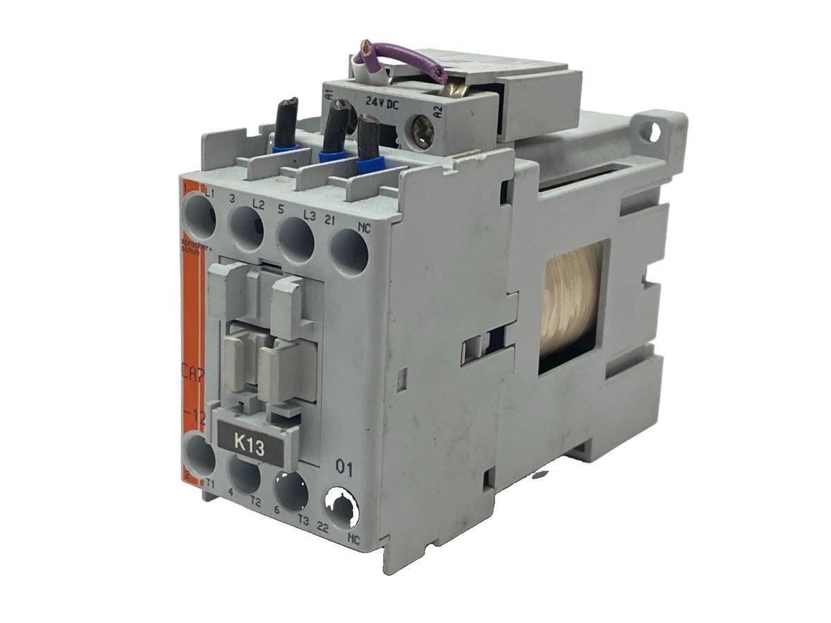 Sprecher+Schuh CA7-12C-01 Power Contactor 3-Pole 12/32A 600V 24VDC Coil - Maverick Industrial Sales
