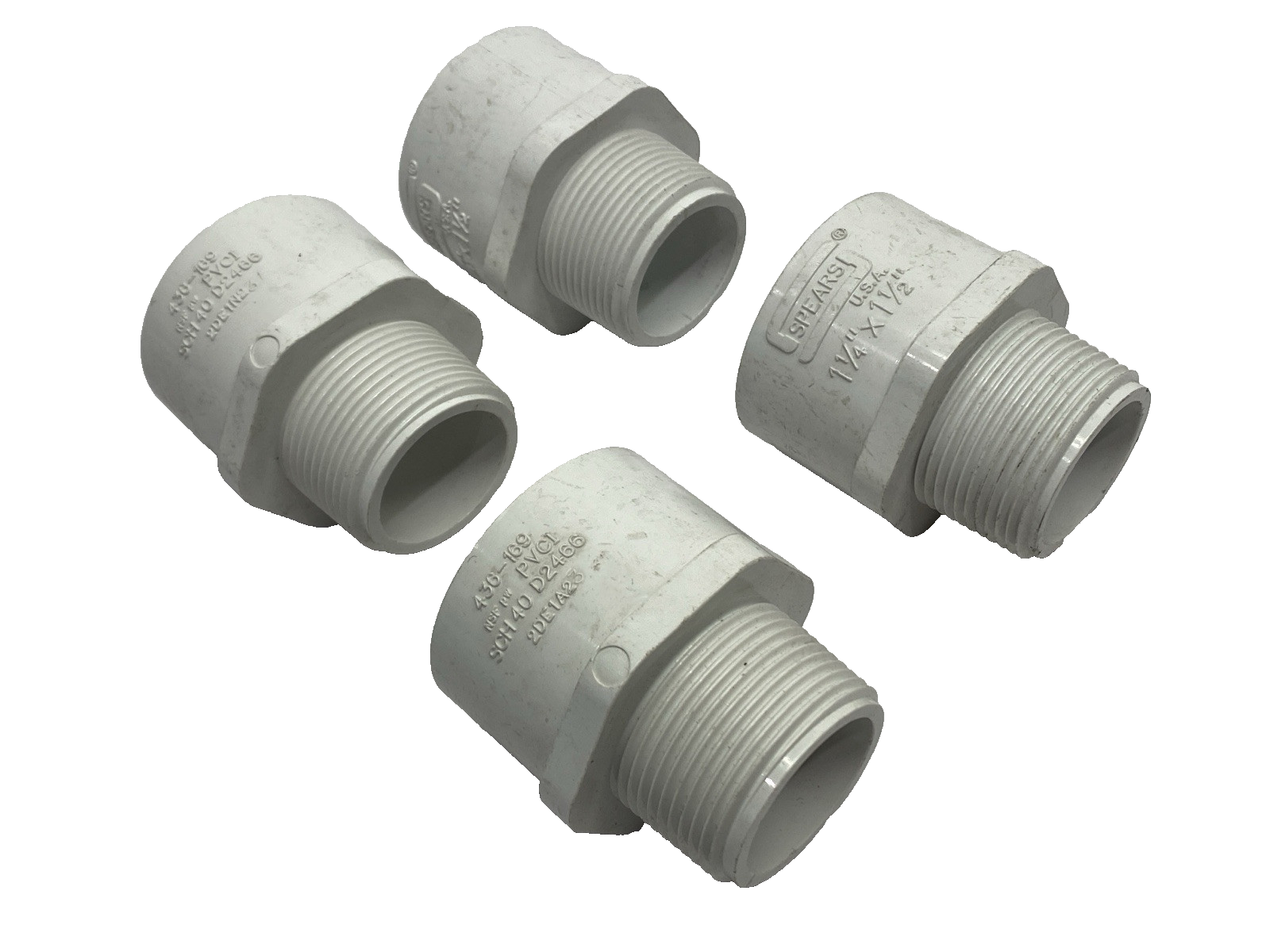 Spears 436-169 Reducing Adapter Socket x MNPT 1-1/4" x 1-1/2" LOT OF 4 - Maverick Industrial Sales