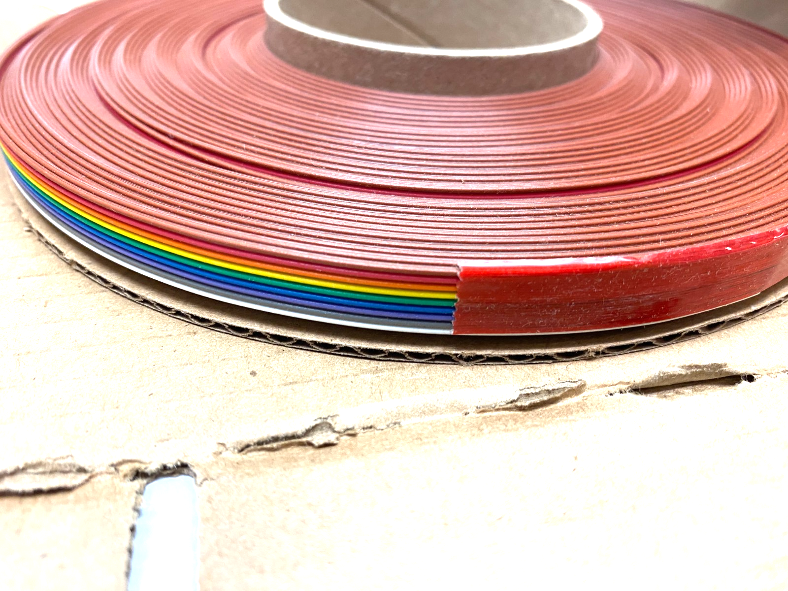 3M 7100162369 Color Coded Flat Cable, 3811 Series, 3811/9-Conductor BOX OF 100' - Maverick Industrial Sales