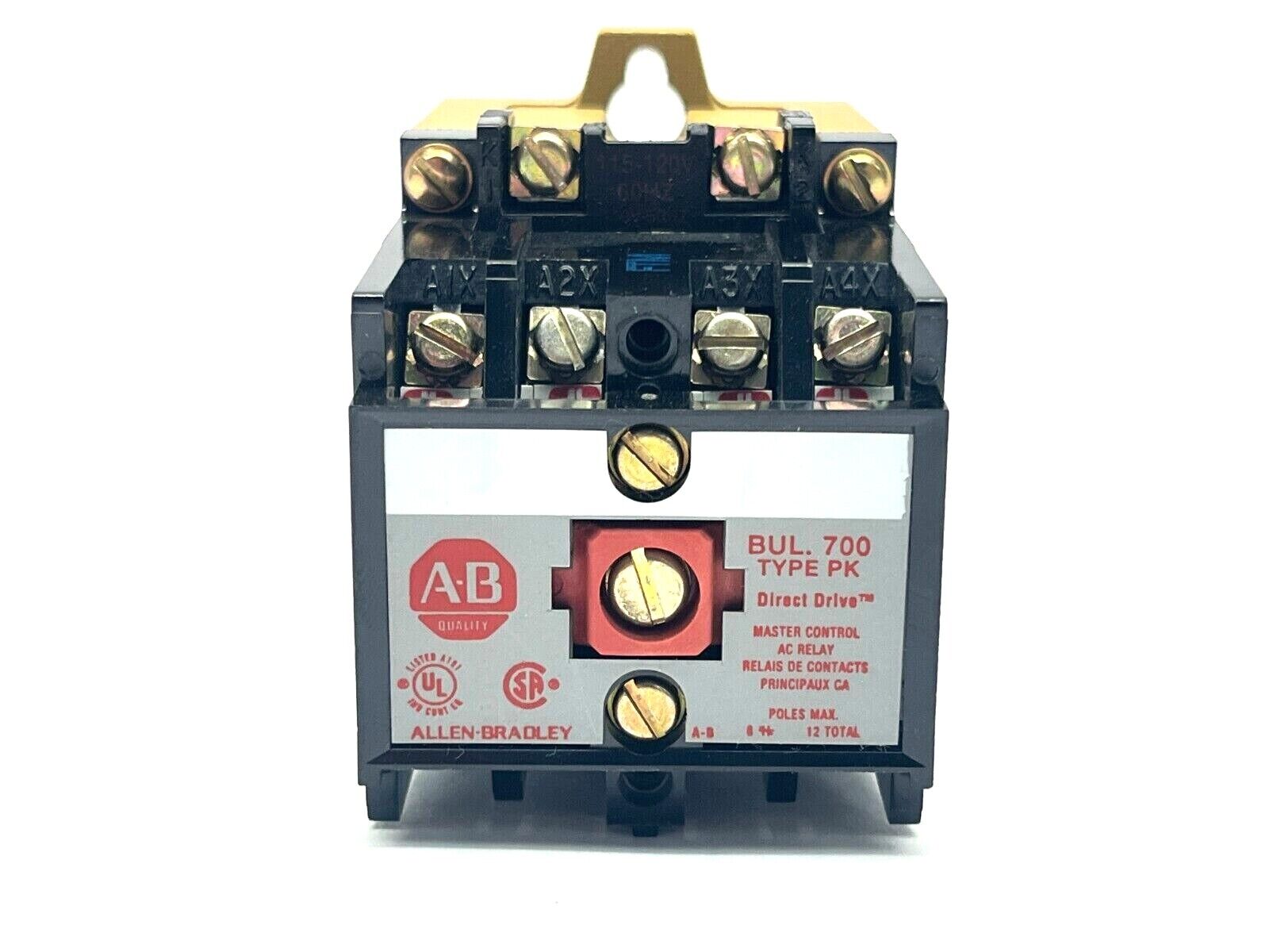 Allen Bradley 700-PK400A1 Ser B Control Relay Type PK w/ 115/120V Coil - Maverick Industrial Sales