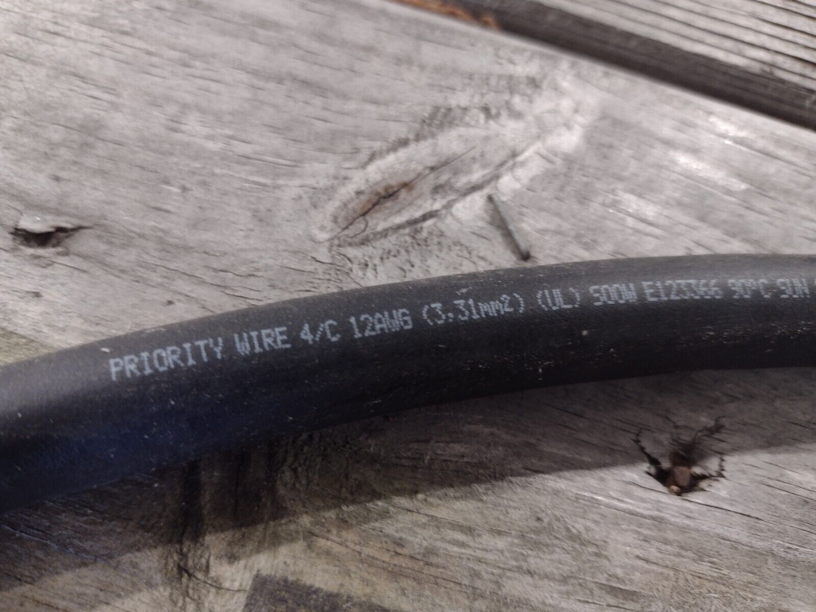 Priority Wire 12-04SOOW 4/C 12AWG SOOW 600V 10392FT2 P-7K-254013 599FT Spool - Maverick Industrial Sales