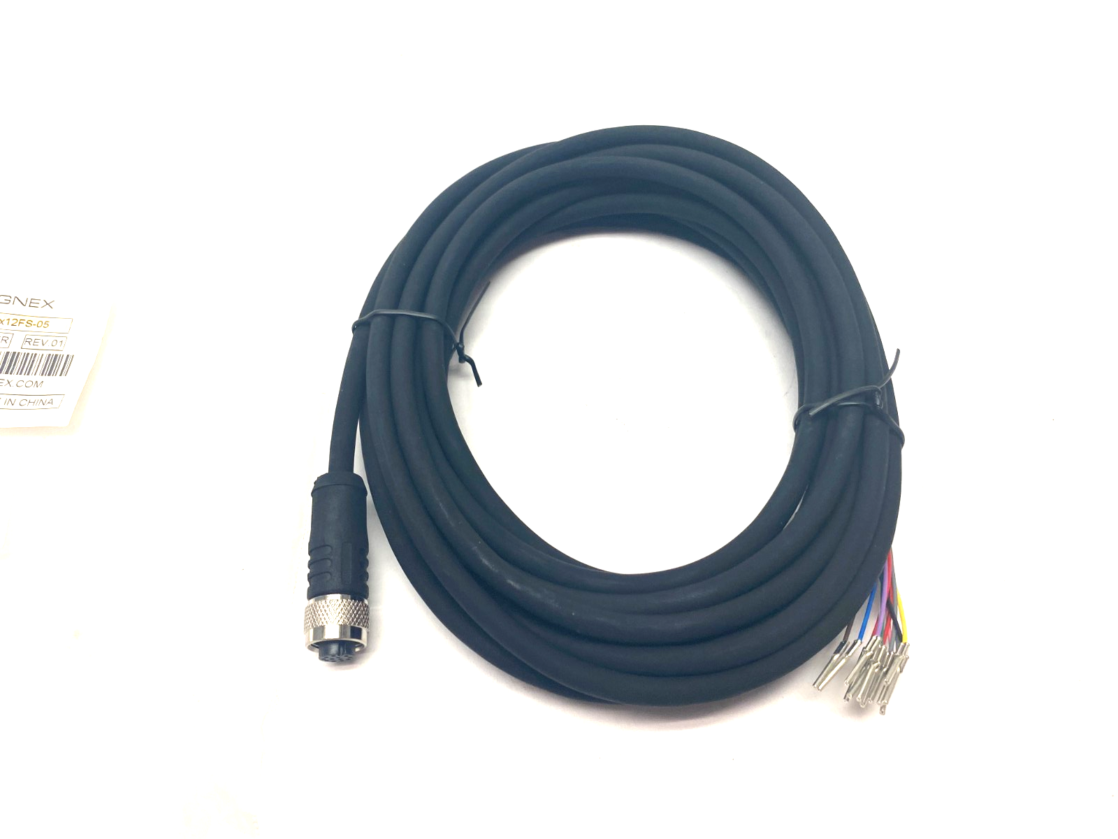 Cognex CCB-M12x12FS-05 Single Ended Breakout Cable 5m 185-1194-5R - Maverick Industrial Sales