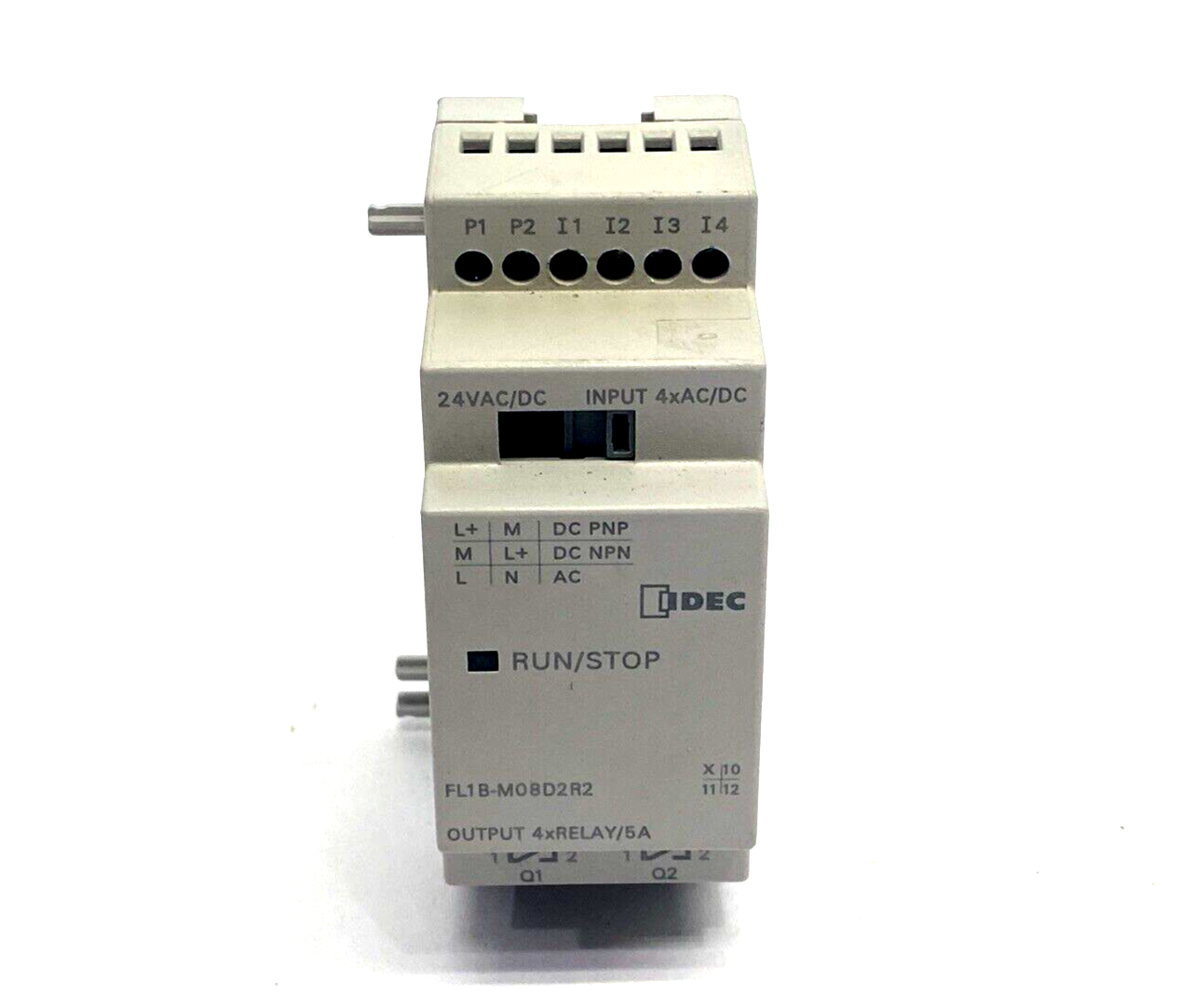 IDEC FL1B-M08D2R2 Combo I/O Module 4-In 4-Out 24V AC/DC, SmartRelay - Maverick Industrial Sales