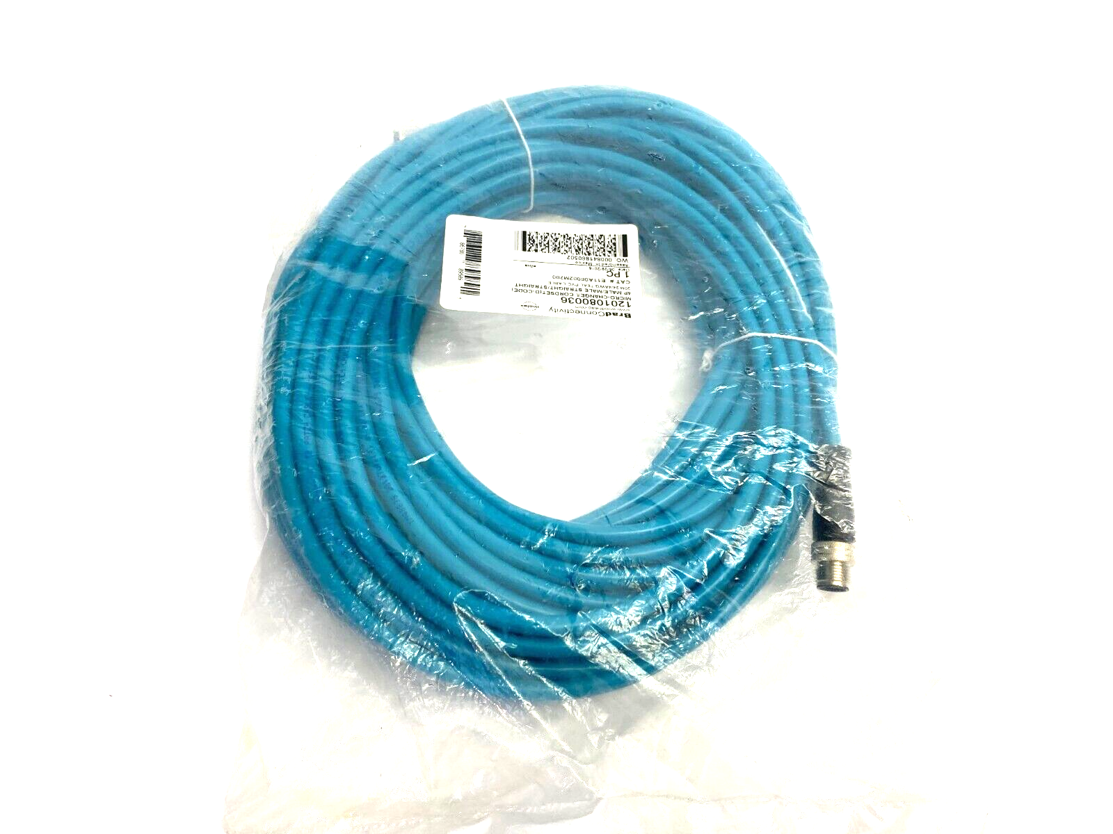 Woodhead BradConnectivity 1201080036 Micro-Change D-Code Cordset 4P Male to Male - Maverick Industrial Sales