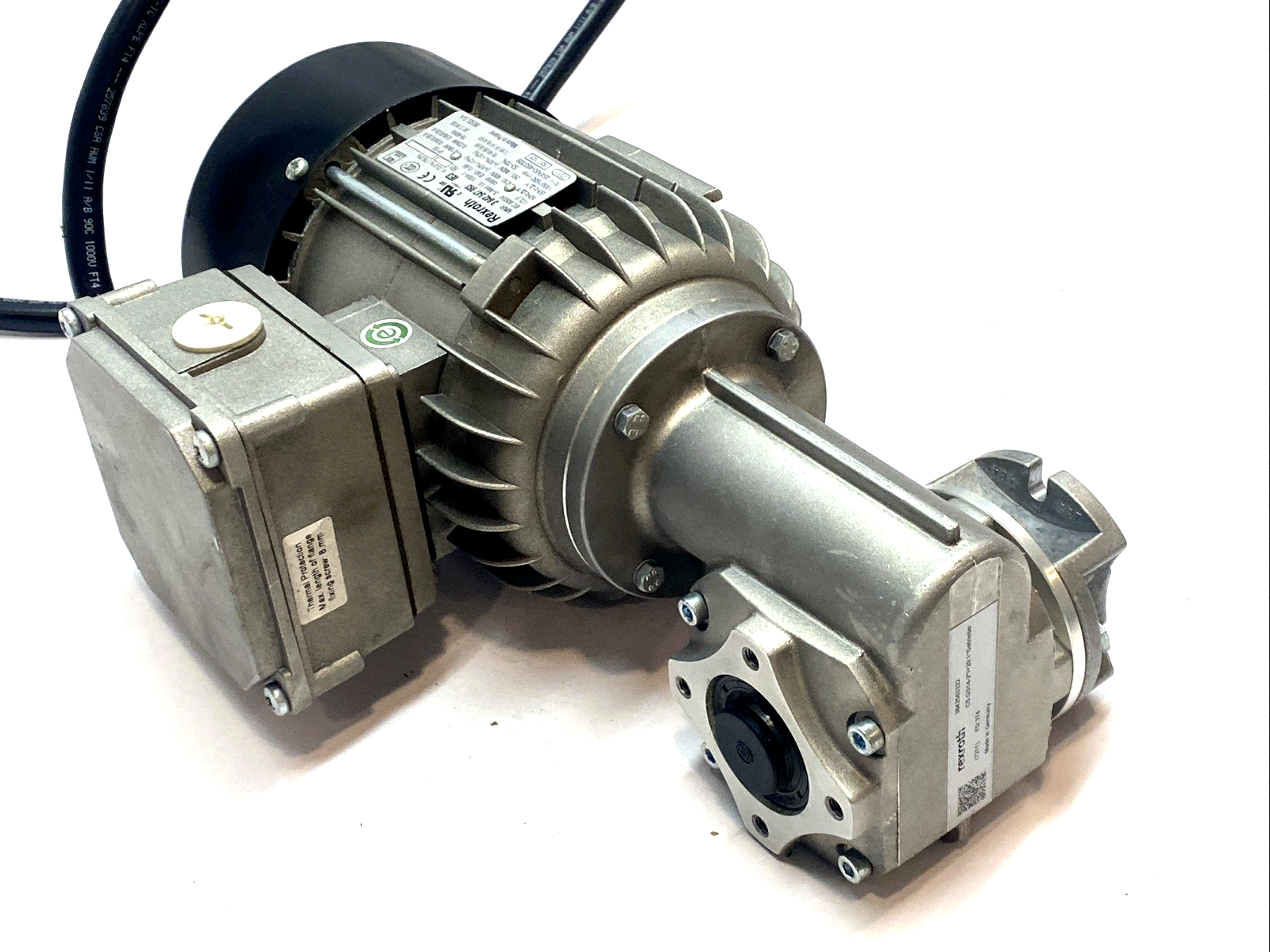 3 842 547 993 | Bosch Rexroth Three‑Phase Motor 0.18‑0.22 kW - Used - Maverick Industrial Sales