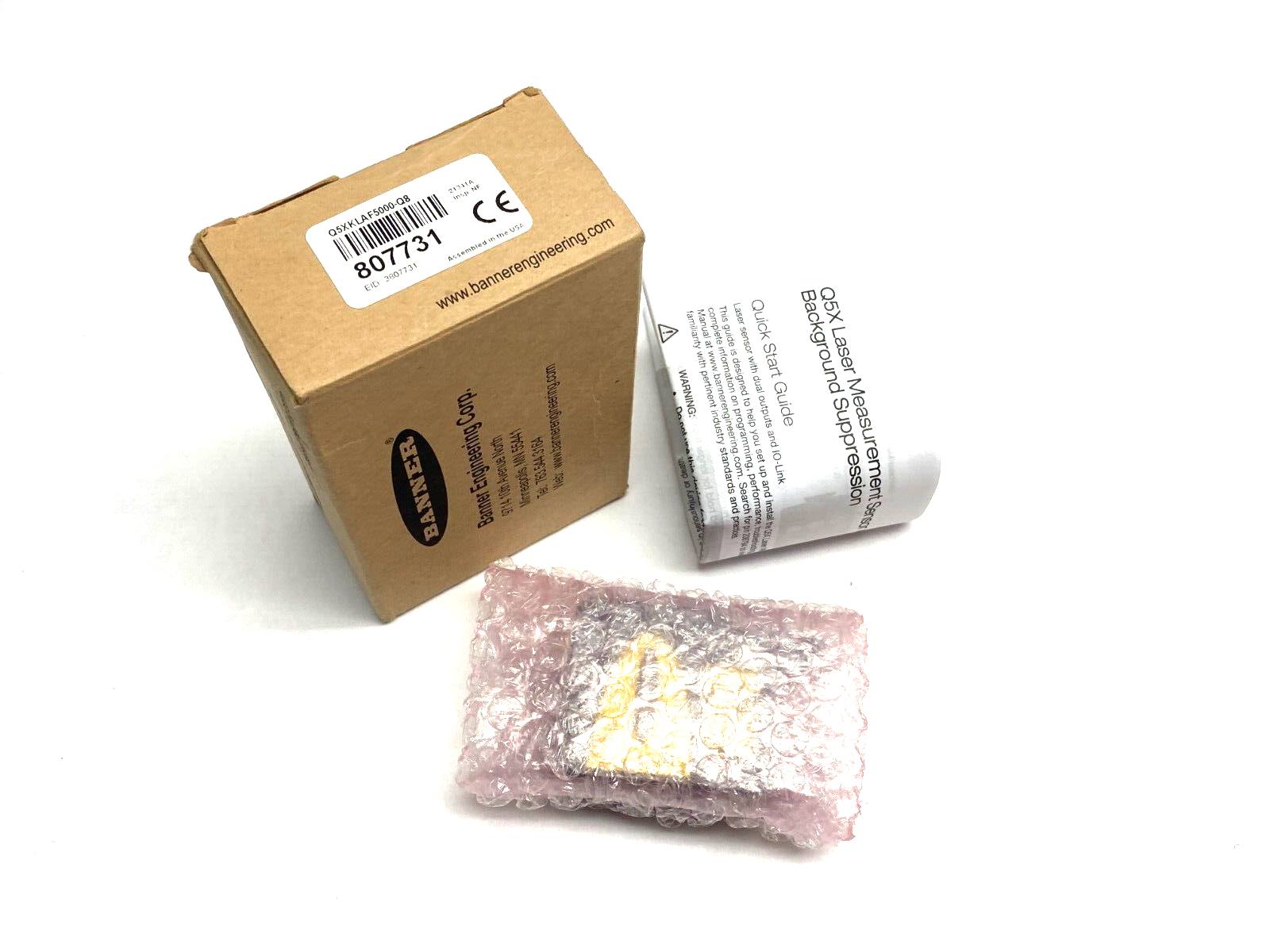 Banner Q5XKLAF5000-Q8 High Power Multi-Purpose Photoelectric Laser Sensor 807731 - Maverick Industrial Sales