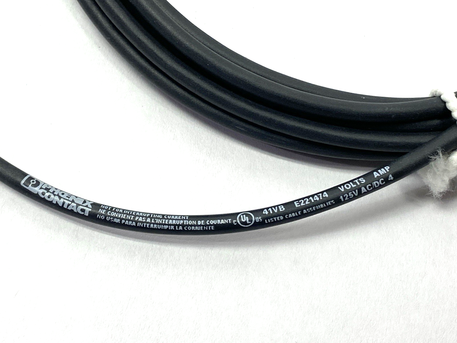 Phoenix Contact 5,0m PUR 4x0,25 Single-Ended Cordset 108432 - Maverick Industrial Sales