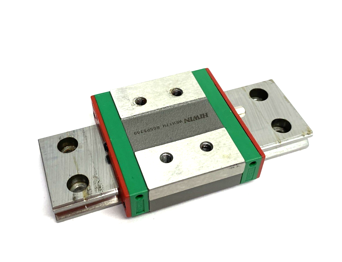 WEH-17-CA-1T100-Z0-C | Hiwin Linear Guideway Block and Rail, 1-Block, 100mm Rail - Used - Maverick Industrial Sales