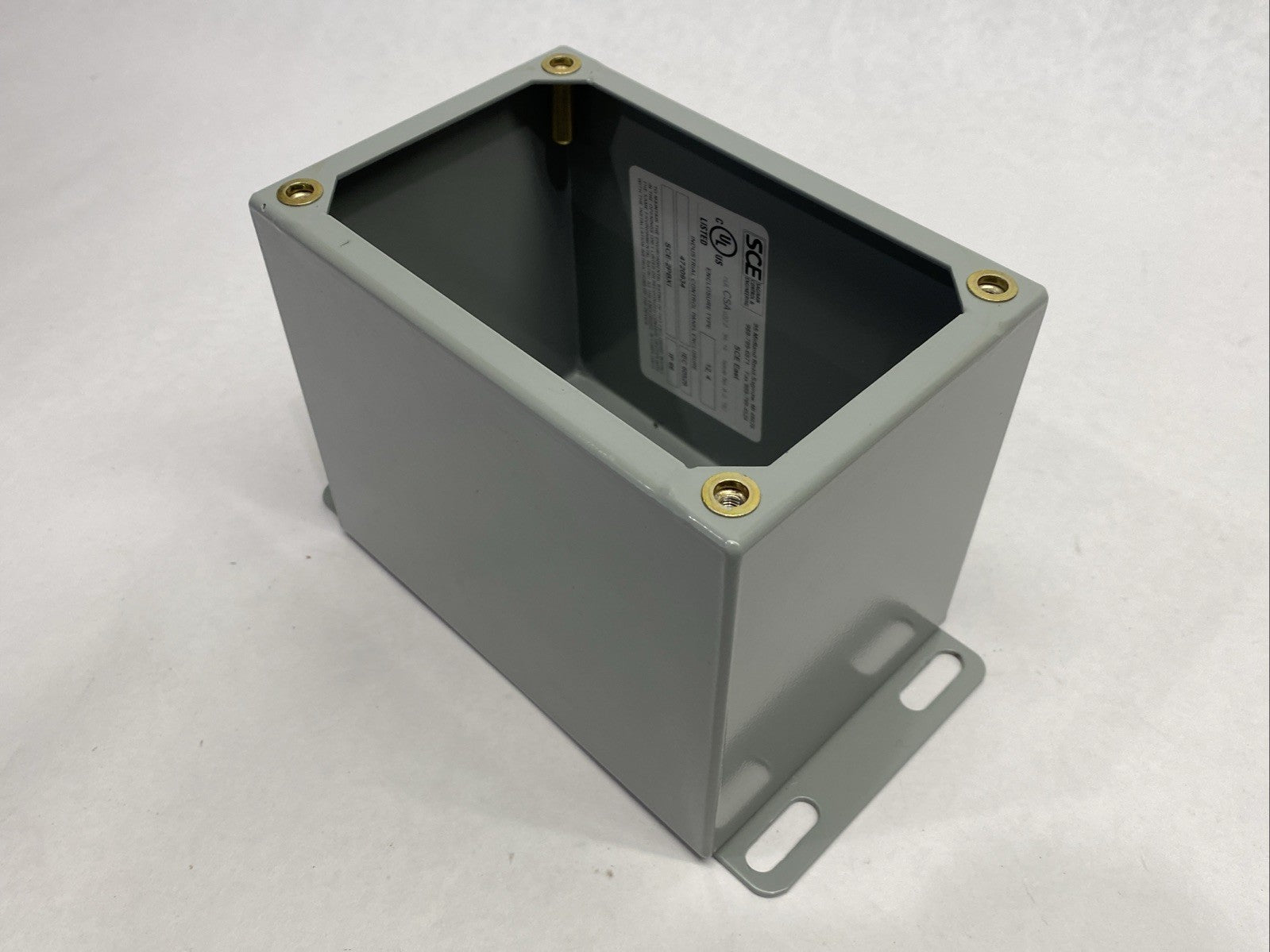 Saginaw Control SCE-2PBXI Pushbutton Enclosure Gray 6 x 4 x 4.75" - Maverick Industrial Sales