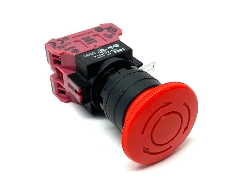 IDEC HW1B-V4F01-R Emergency Stop Pushbutton Twist Release 22mm - Maverick Industrial Sales