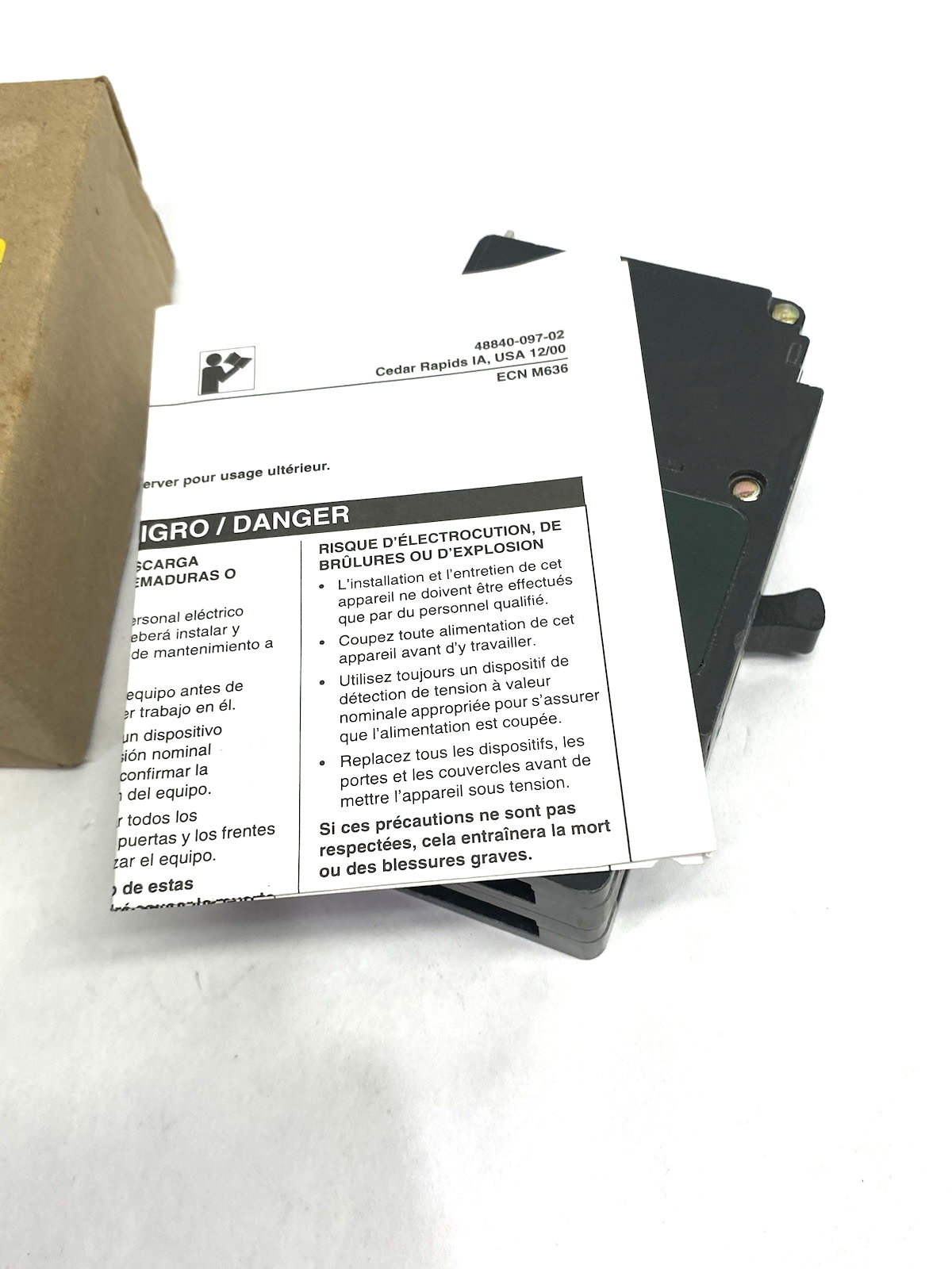 Square D EDB24020 Mini Circuit Breaker, E-Frame, 20A, 2 pole Bolt-on TAA - Maverick Industrial Sales