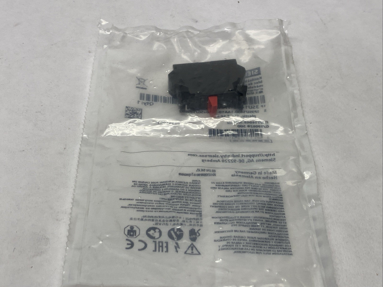 Siemens 3SU1400-1AA10-3CA0 Contact Block - Maverick Industrial Sales
