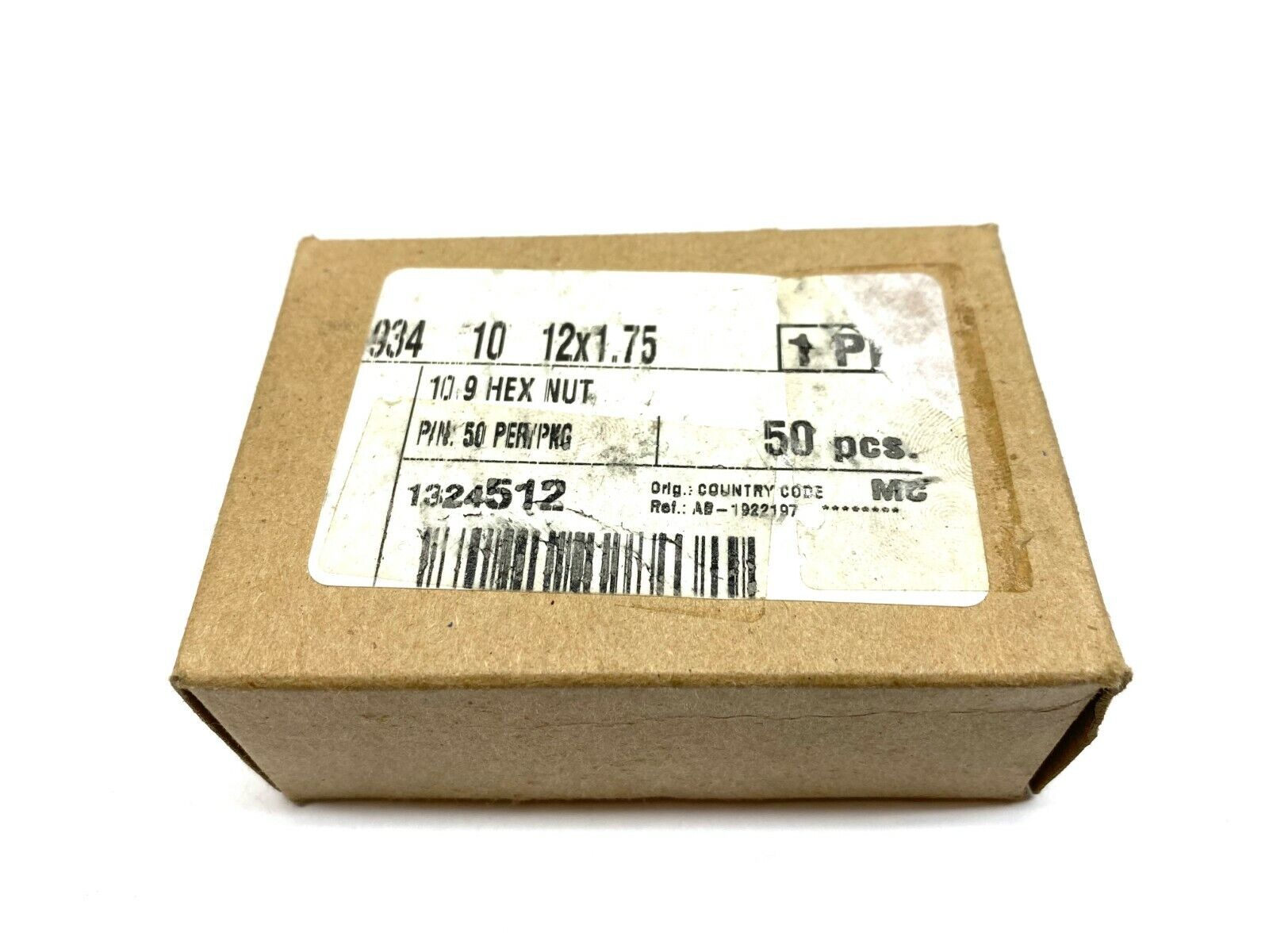 934 10 12x1.75 10.9 Steel Hex Nuts BOX OF 50 - Maverick Industrial Sales