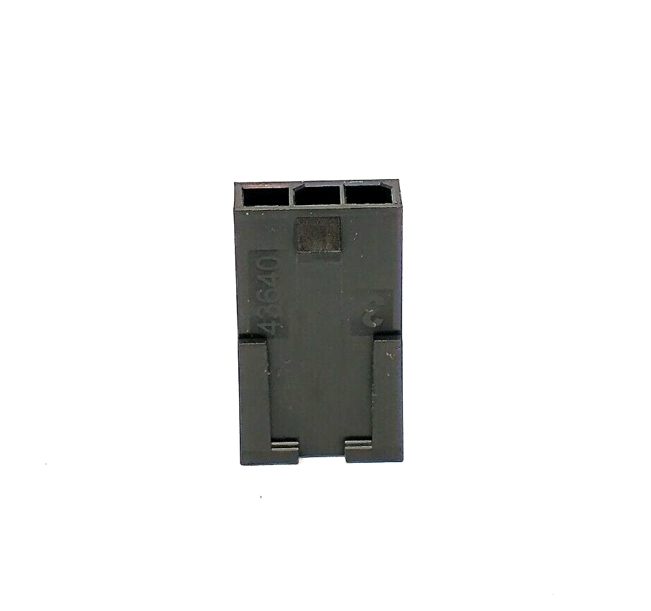Molex 0436400301 Micro-Fit 3.0 Plug Housing, Single Row, 3 Circuits LOT OF 50 - Maverick Industrial Sales