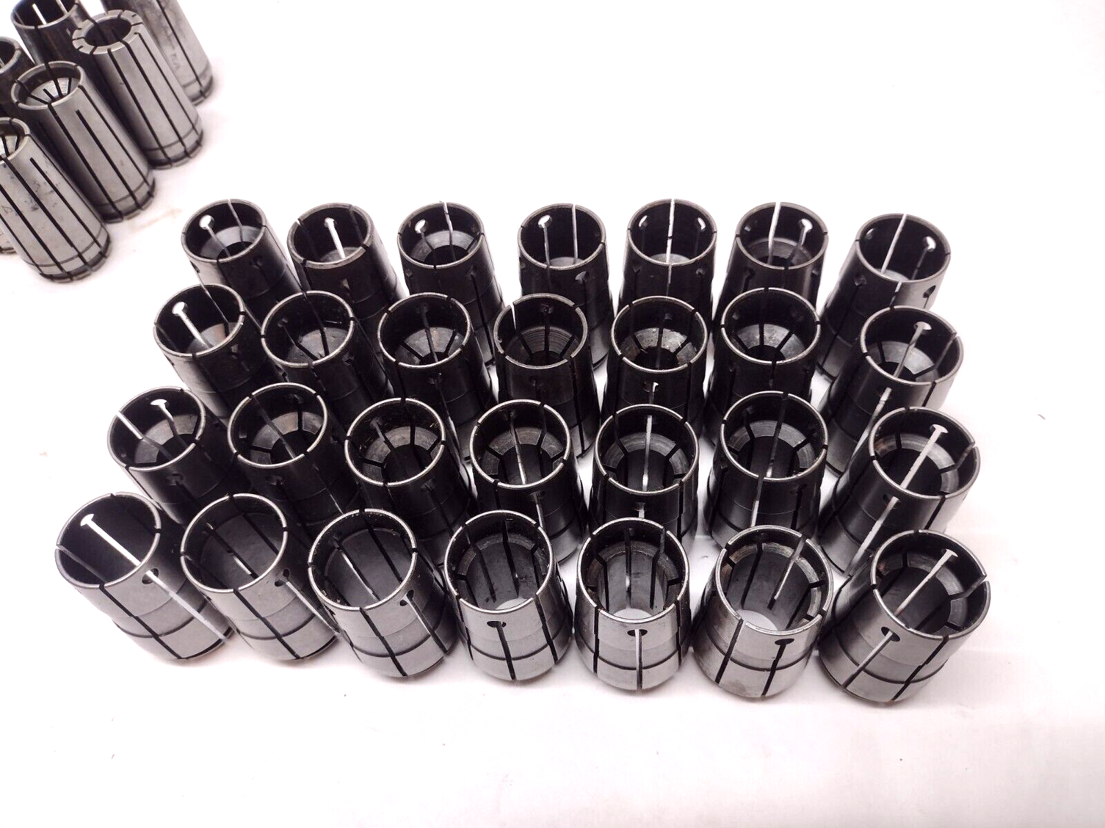 69 Pieces | Assorted CNC Spring Collets LOT OF 69 - Used - Maverick Industrial Sales