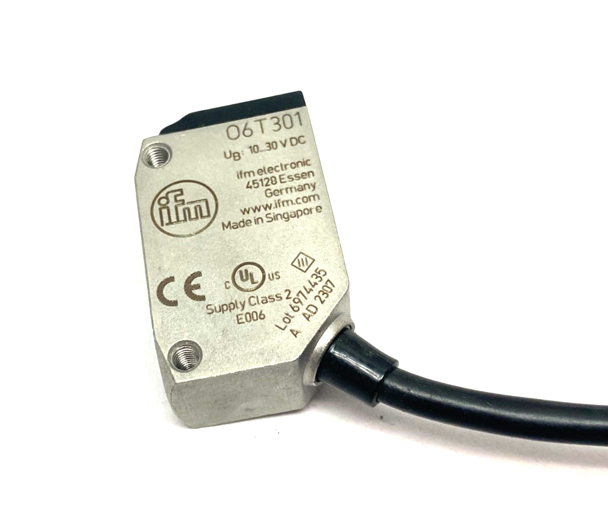 Ifm O6T-FPKG/0,30m/US Diffuse Reflection Sensor 5-500mm Range O6T301 - Maverick Industrial Sales