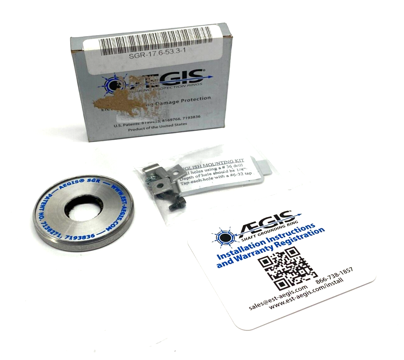 Aegis SGR-17.6-53.3-1 Motor Shaft Filter Grounding Bearing - Maverick Industrial Sales