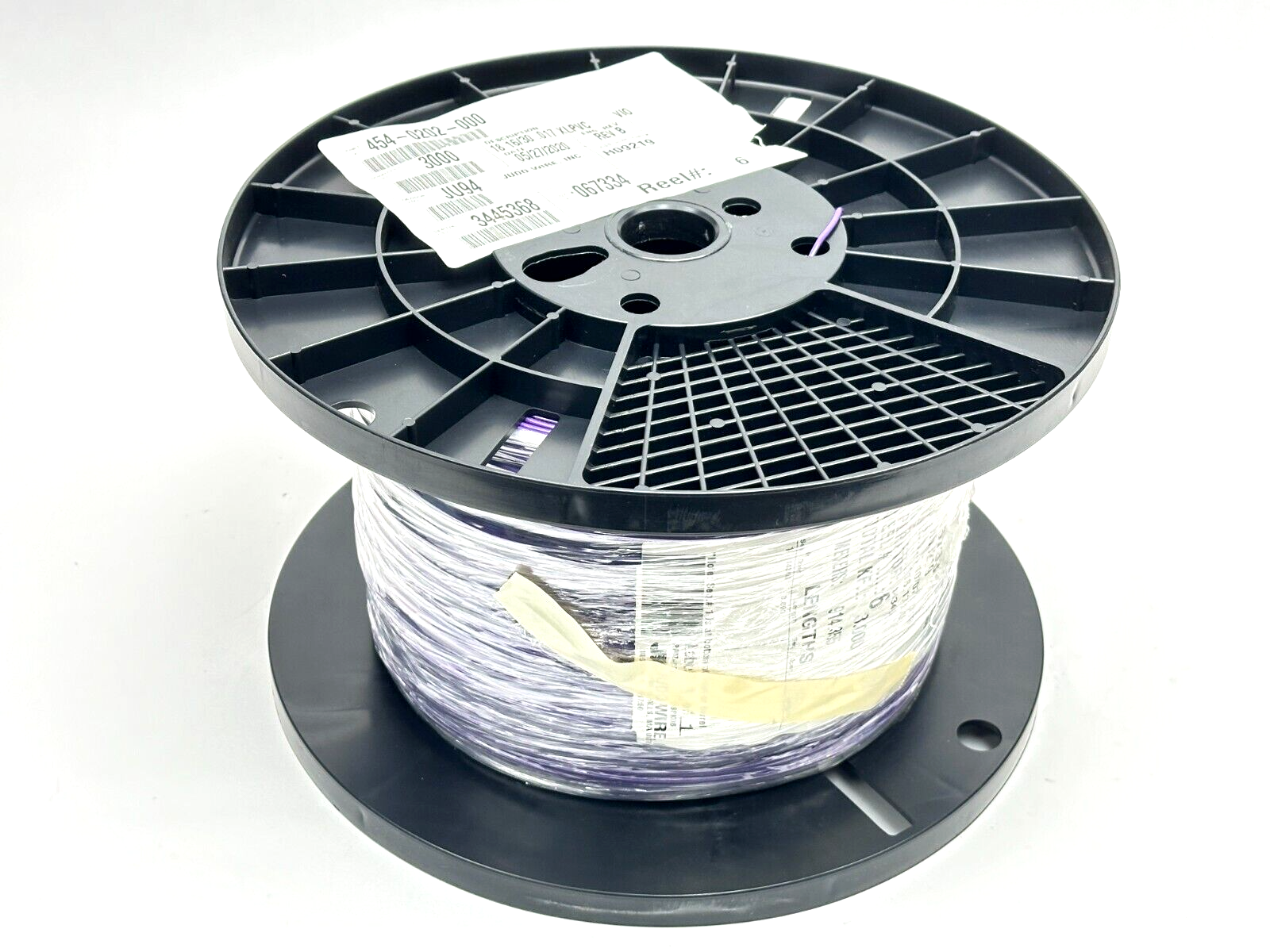 Judd Wire H09219 Wire Style 1430 XLPVC 18AWG 16/30 .017 300V Violet 3000FT SPOOL - Maverick Industrial Sales