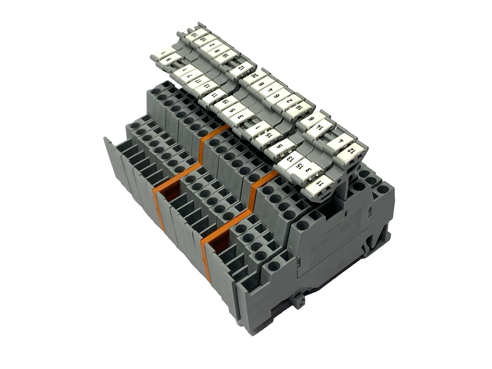 280-520 | Wago Double-Deck Terminal Block LOT OF 19 - Used - Maverick Industrial Sales