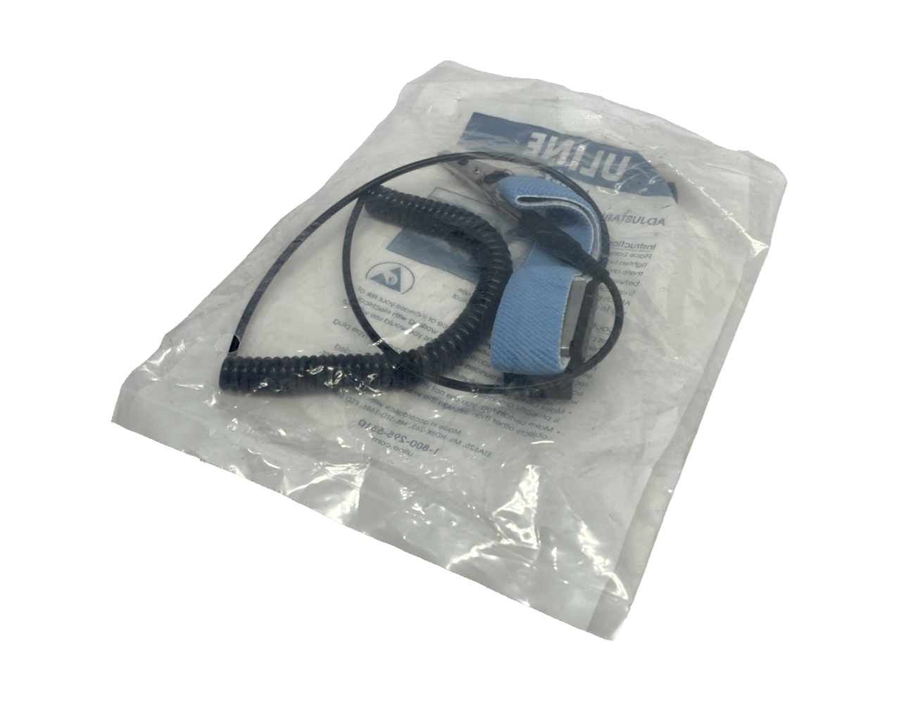 Uline H-935 Fabric Wrist Strap Grounder, Deluxe, 6' Cord LOT OF 3 - Maverick Industrial Sales