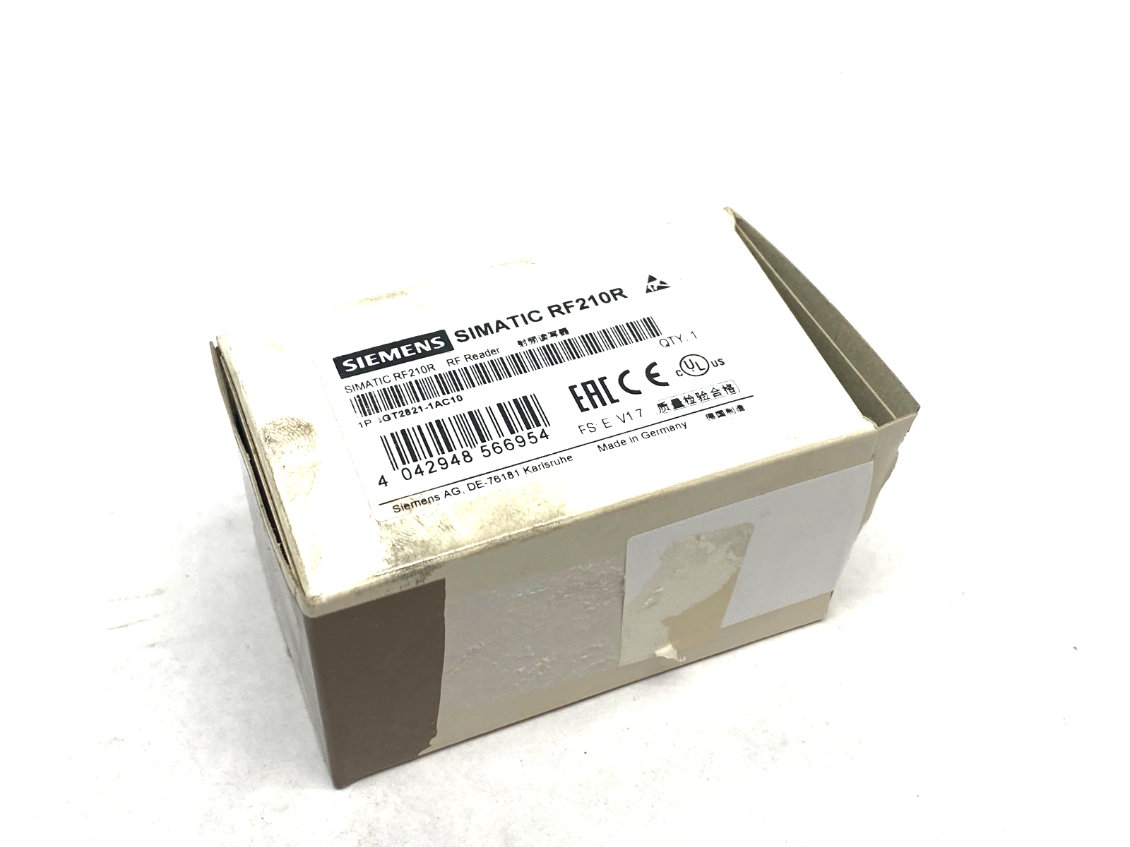 Siemens 6GT2821-1AC10 SIMATIC RF210R RF Reader RS422 Interface - Maverick Industrial Sales