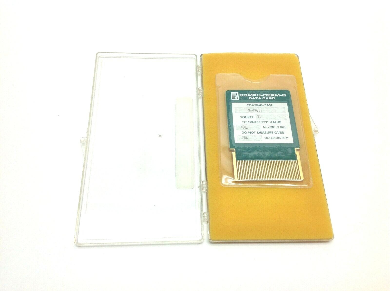 UPA Compu-Derm-B Data Card Sn-Pb/Cu Coating Base 460. Millionths - Used - Maverick Industrial Sales