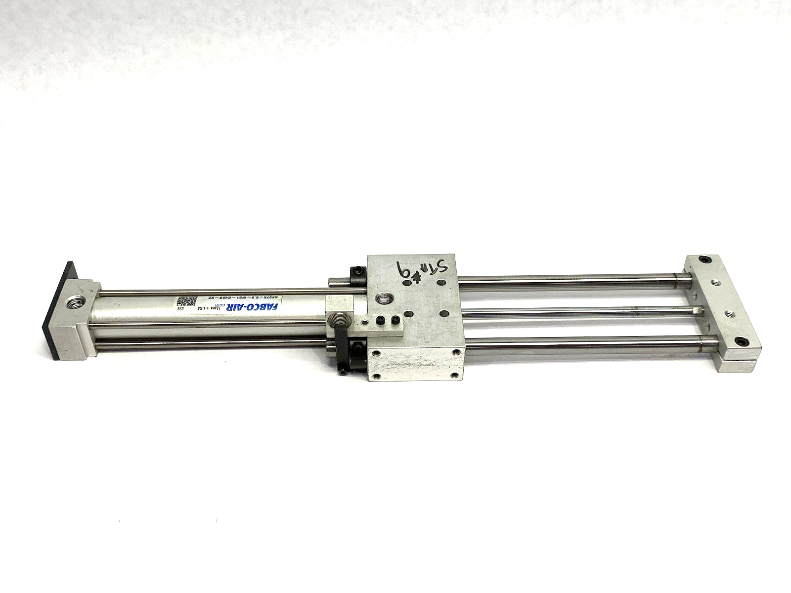 SE375-5.0-MS1-S40B-KE | Fabco Air Dbl-Act Pneumatic Linear Guided Slide Actuator - Used - Maverick Industrial Sales
