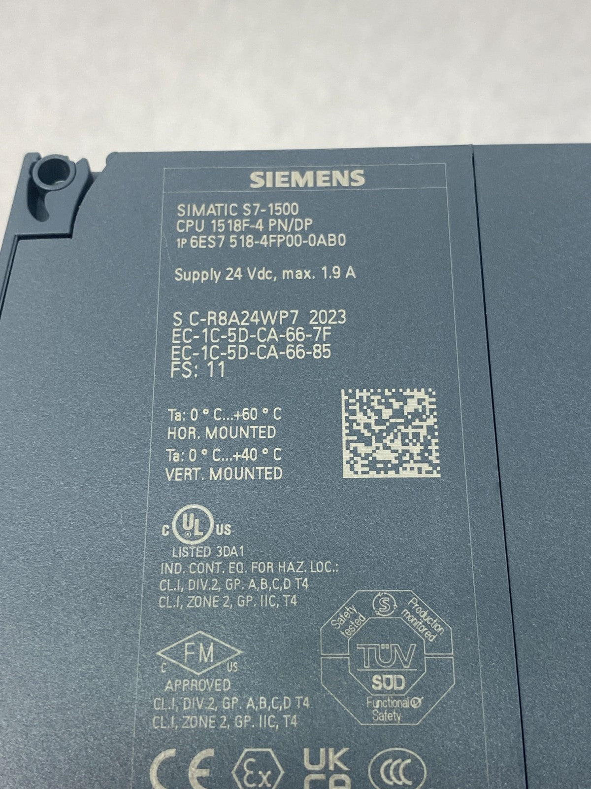 Siemens 6ES7 518-4FP00-0AB0 SIMATIC S7-1500 CPU Unit 1518F-4 PN/DP - Maverick Industrial Sales
