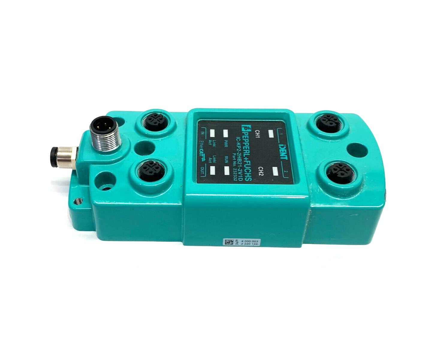 Pepperl+Fuchs IC-KP2-2HB21-2V1D EtherCAT iDENT RFID Evaluation Unit 232332 - Maverick Industrial Sales