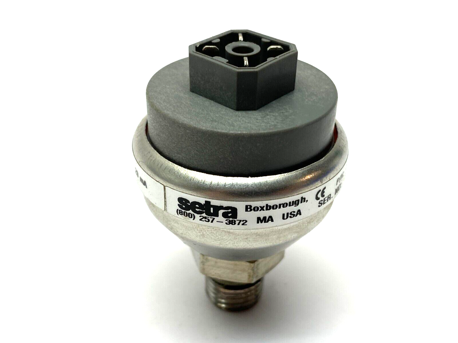 Setra 2091015PG2M11H2 Ser. 40 09 Pressure Transducer 0-15PSIG 4-20mA 24VDC - Maverick Industrial Sales