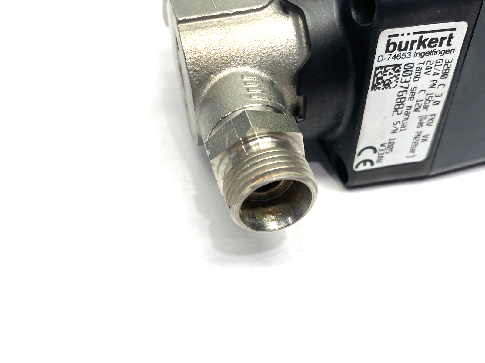 376882 | Bürkert Proportional Globe Valve 3280-CM-03,0FFVAGM82-024DC12-10-B4-1I-IX - Used - Maverick Industrial Sales