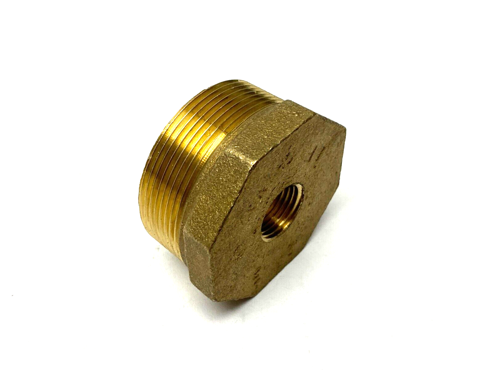 Brass Reducer Fitting 2" Male NPT to 1/2" Female NPT - Maverick Industrial Sales