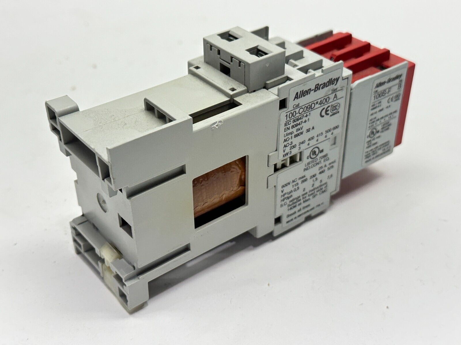 Allen Bradley 100S-C09DJ404C Ser A Safety Contactor 10A 690V - Maverick Industrial Sales