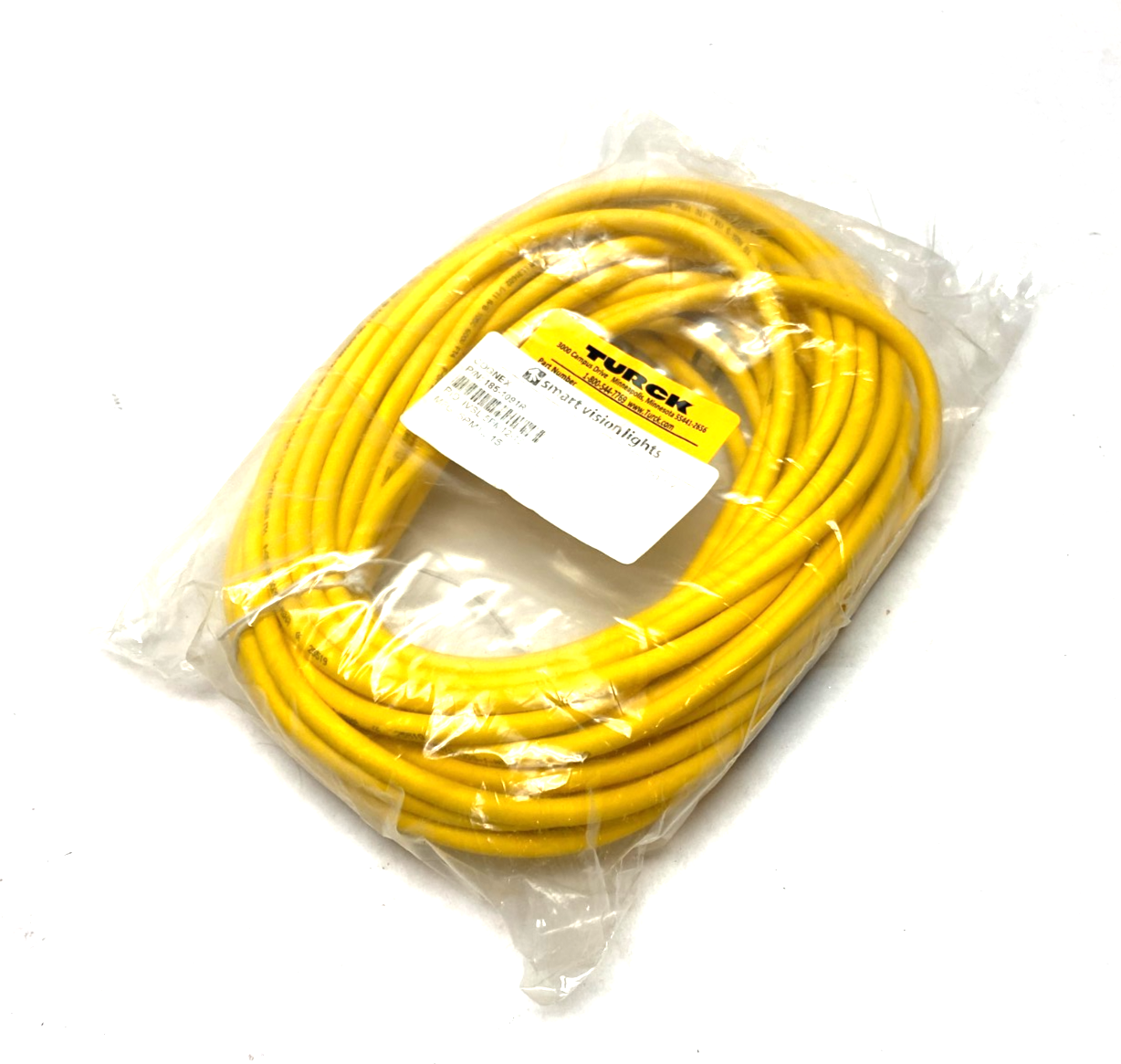 Cognex 185-1091R, Turck U2-22255 Single Ended Connection Cordset IVSL-5PM12-15 - Maverick Industrial Sales