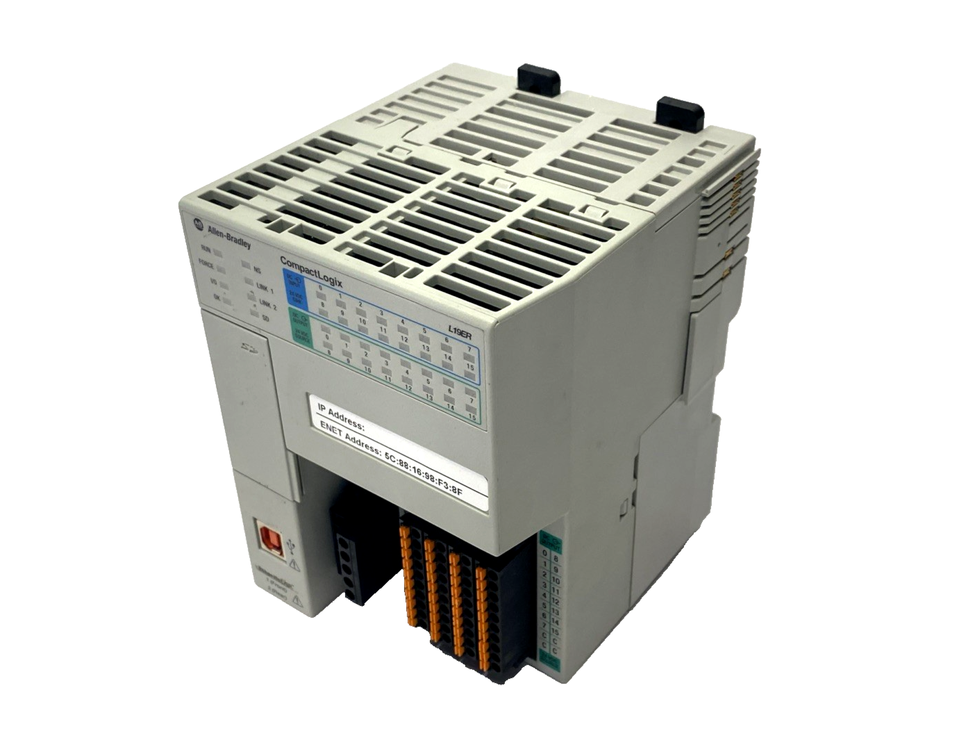 1769-L19ER-BB1B | Allen Bradley Ser. A CompactLogix L19 System Controller, 24 VDC - Used - Maverick Industrial Sales