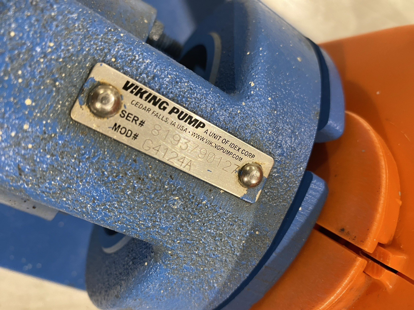 G4124A | Viking Rotary Gear Pump with WEG 00118ET3E143T-S 230/460V 3PH 8 GPM - Used - Maverick Industrial Sales