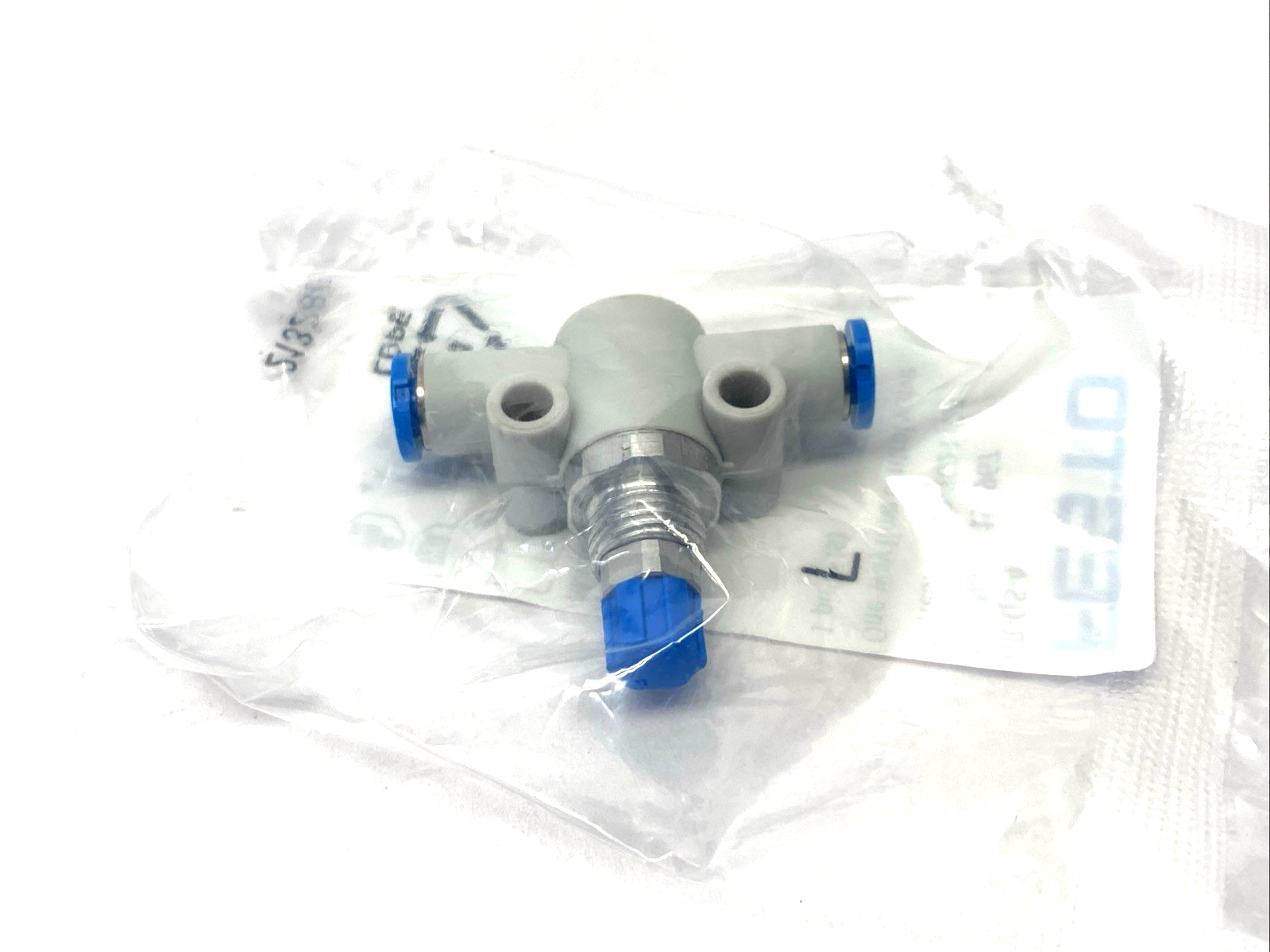 Festo GR-QS-4 One-Way Pneumatic Flow Control Valve 4mm Tube O.D. 193967 - Maverick Industrial Sales