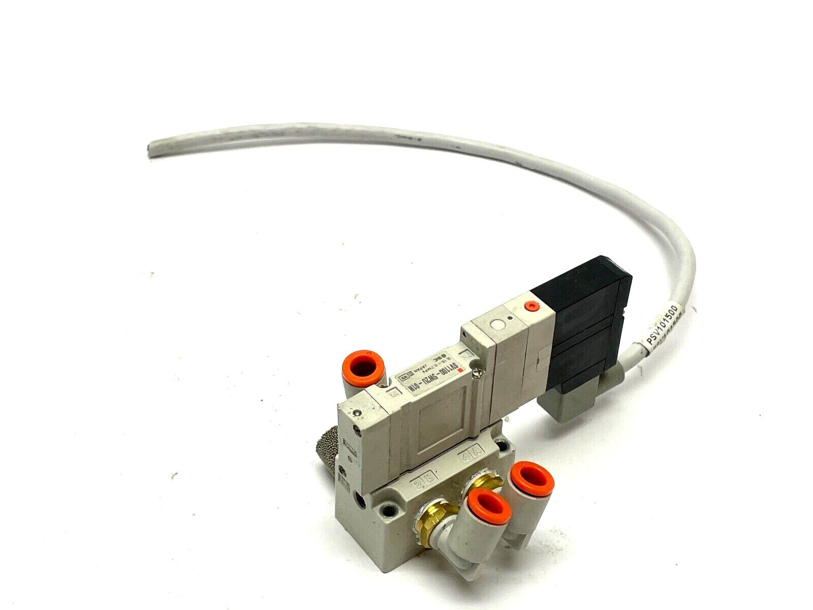 SMC SV1100-5W2U-01N Single Solenoid Valve Manifold 5-Port - Maverick Industrial Sales