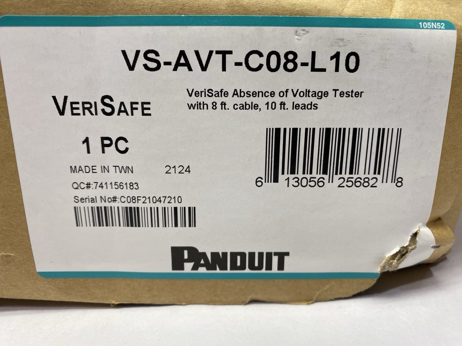 VS-AVT-C08-L10 | Panduit VeriSafe 1.0 Absence of Voltage Tester MISSING STICKERS - New – Open box - Maverick Industrial Sales