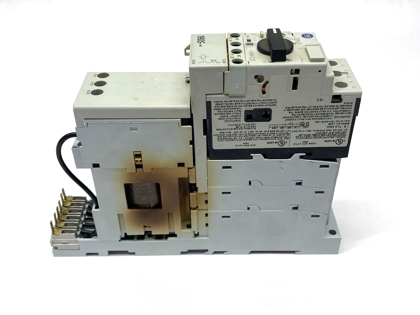 Allen Bradley 190S-ANDJ2-CB16C Ser. B Compact Starter MISSING TERMINAL BLOCK - Maverick Industrial Sales