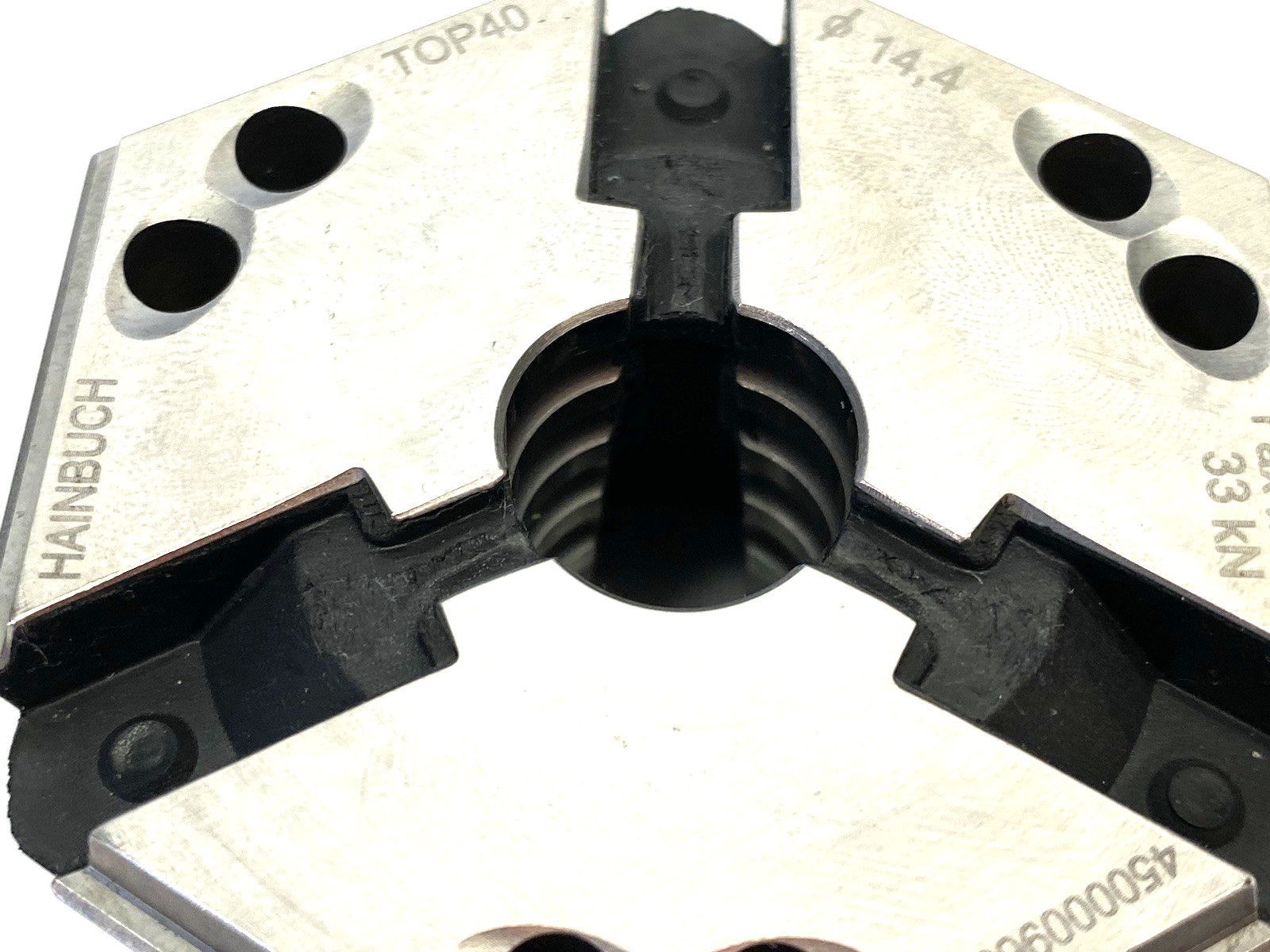 4500009690 | Hainbuch Clamping Unit TOP 40 Round Profile 14,4mm Diameter - Used - Maverick Industrial Sales