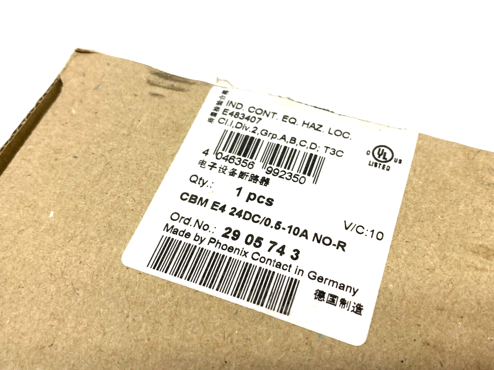 Phoenix Contact CBM E4 24DC/0.5-10A NO-R Electronic Circuit Breaker 2905743 - Maverick Industrial Sales